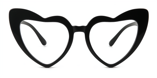 Heart Gorgeous Full-rim Plastic Large Glasses