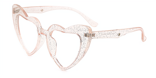 Heart Gorgeous Full-rim Plastic Large Glasses
