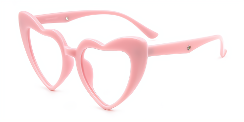 Heart Gorgeous Full-rim Plastic Large Glasses