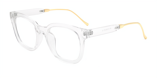 Wherelight Tortoise Rectangle Eyeglasses Plastic/Metal Full Rim Glasses Unique Gorgeous Frames