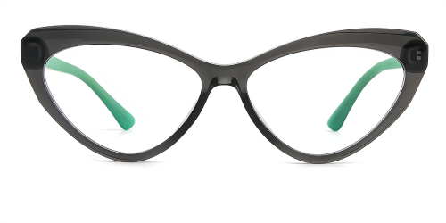 Green Cateye Unique Full-rim Tr90 Medium Glasses for female from Wherelight