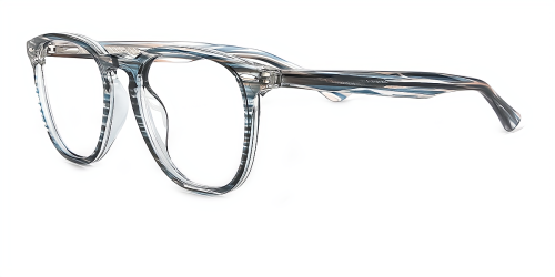 Blue Oval Classic Full-rim Tr90 Large Glasses for female from Wherelight