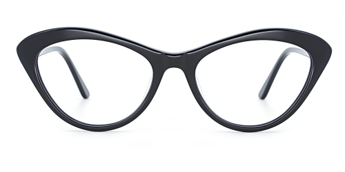 Red Cateye Unique Full-rim Acetate Large Glasses for female from Wherelight
