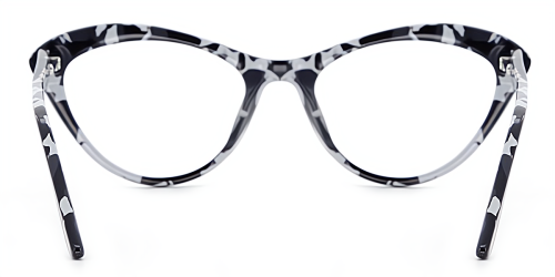 Red Cateye Unique Full-rim Acetate Large Glasses for female from Wherelight