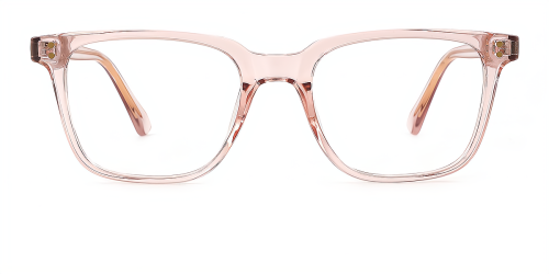 Clear Rectangle Simple Full-rim Tr90 Medium Glasses for unisex from Wherelight