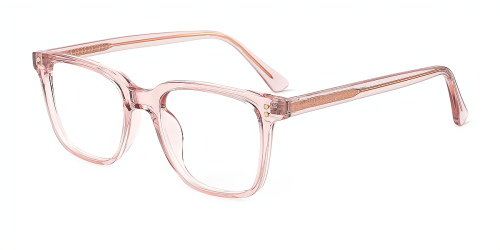 Clear Rectangle Simple Full-rim Tr90 Medium Glasses for unisex from Wherelight