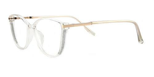 Pink Cateye Unique Full-rim Mix & Match Medium Glasses for female from Wherelight