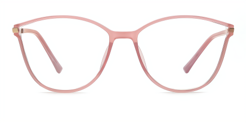 Pink Cateye Unique Full-rim Mix & Match Medium Glasses for female from Wherelight