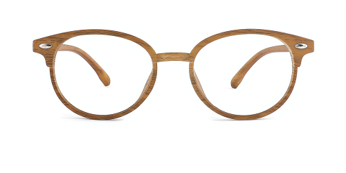 Yellow Oval Classic Full-rim Tr90 Medium Glasses for unisex from Wherelight