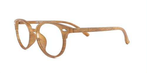 Yellow Oval Classic Full-rim Tr90 Medium Glasses for unisex from Wherelight