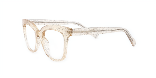 Brown Rectangle Unique Full-rim Tr90 Large Glasses for female from Wherelight
