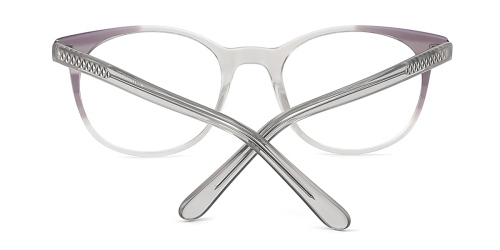 Clear Oval Unique Full-rim Acetate Medium Glasses for female from Wherelight