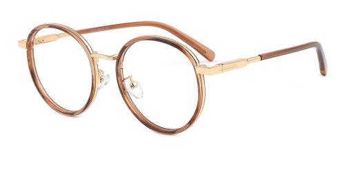 Green Round Oval Gorgeous Classic Retro Full-rim Mix & Match Medium Glasses for female from Wherelight