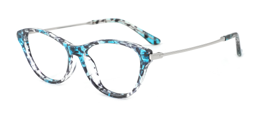 Tortoiseshell Cateye Oval Retro Unique Full-rim Tr90 Medium Glasses for female from Wherelight