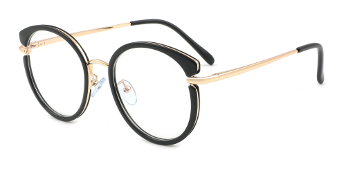 Pink Round Oval Retro Unique Simple Full-rim Tr90 Medium Glasses for female from Wherelight