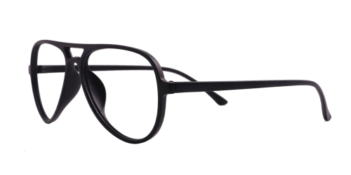 Wherelight Black Retro Medium Glasses Unisex Aviator Eyewear