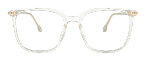 Brown Rectangle Classic Retro Simple Full-rim Tr90 Large Glasses for unisex from Wherelight
