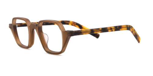 Black Geometric Retro Full-rim Acetate Large Glasses for female from Wherelight