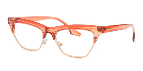 Floral Cateye Gorgeous Unique Full-rim Metal Large Glasses for female from Wherelight