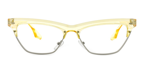 Floral Cateye Gorgeous Unique Full-rim Metal Large Glasses for female from Wherelight