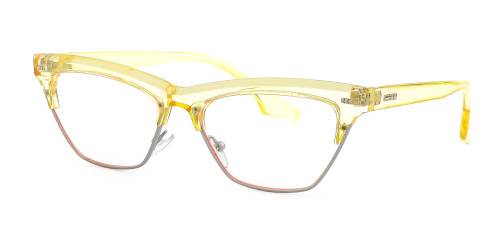 Floral Cateye Gorgeous Unique Full-rim Metal Large Glasses for female from Wherelight