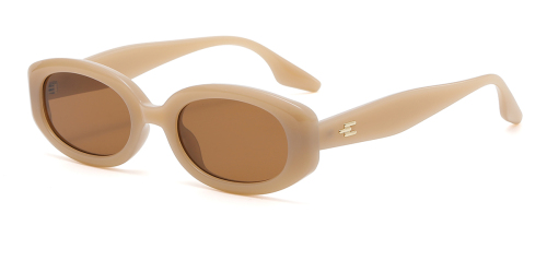 Khaki Trendy Sunglasses