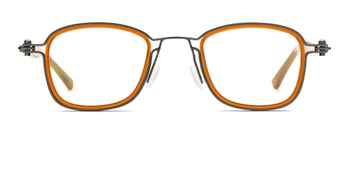 Orange Retro Acetate Glasses