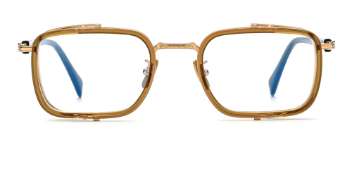 Yellow Ultra-light Sheet Pure Titanium Glasses