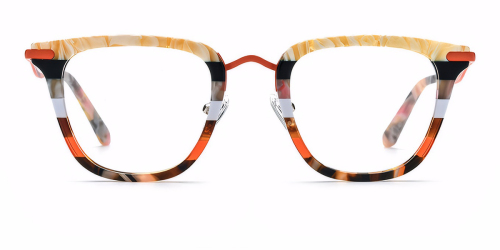 Pieced Plate Titanium Square Plate Eyeglass Frames