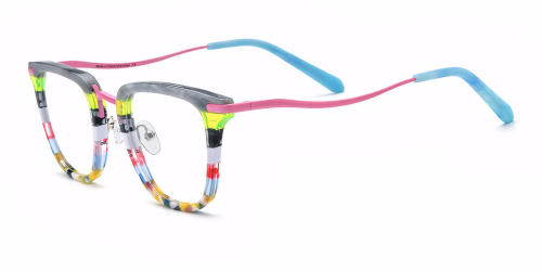 Pieced Plate Titanium Square Plate Eyeglass Frames