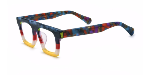 多色拼料方形板材眼镜框