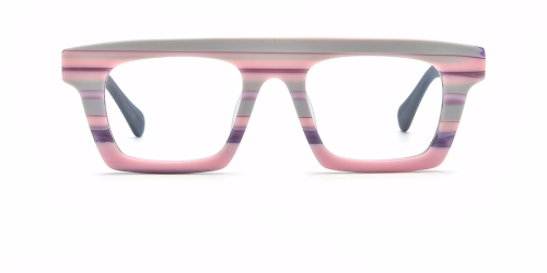 多色拼料方形板材眼镜框