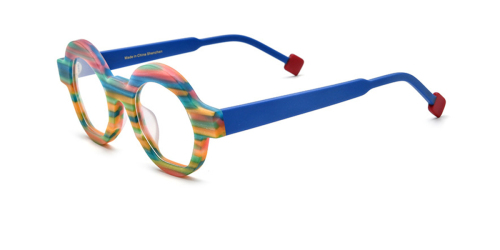 Patchwork Irregular Frosted Plate Eyeglass Frames