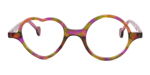 Floral Geometric Board Eyeglasses