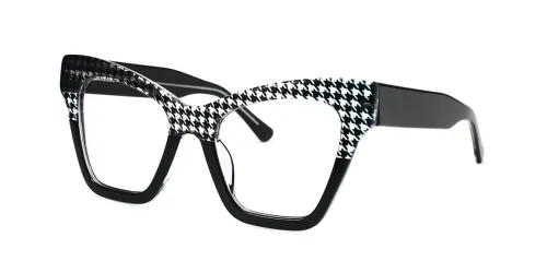 Black Cat Eye Board Eyeglasses