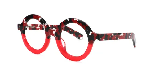 Floral Round Board Eyeglasses
