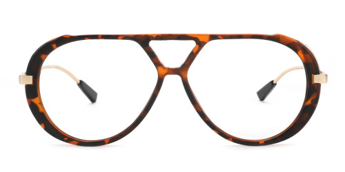 These orange rectangle eyeglasses combine a bold color with a classic design for a standout accessory.