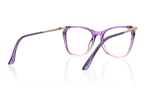 Check out this gorgeous purple full-rim eyeglass frame!