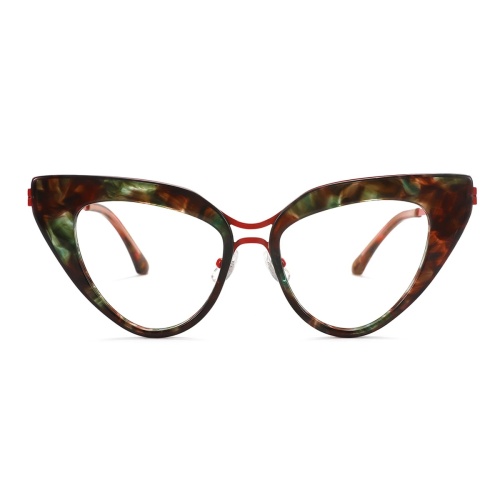 These eyeglasses offer a playful yet sophisticated look,