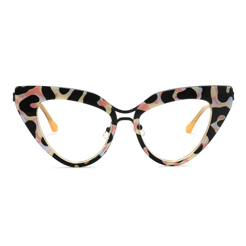 These eyeglasses offer a playful yet sophisticated look,