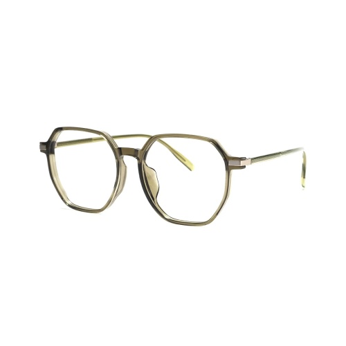 These geometric blue frames are perfect for anyone who wants to stand out with a bold yet sophisticated style.