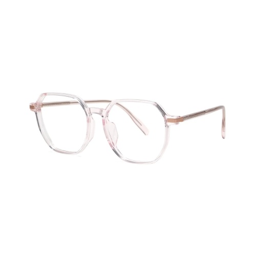 These geometric blue frames are perfect for anyone who wants to stand out with a bold yet sophisticated style.