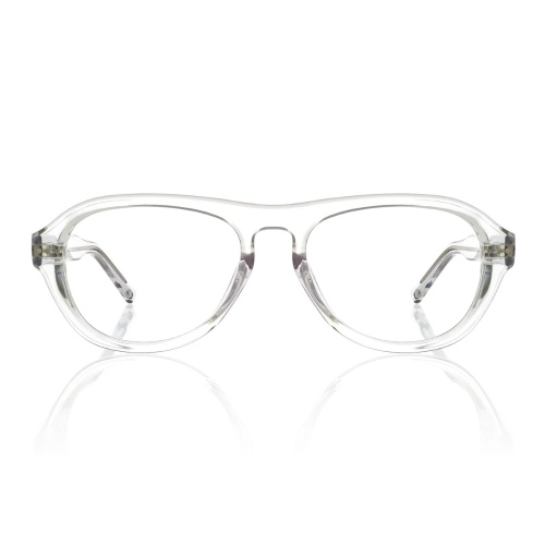 Check out this stunning clear full-rim eyeglass frame!
