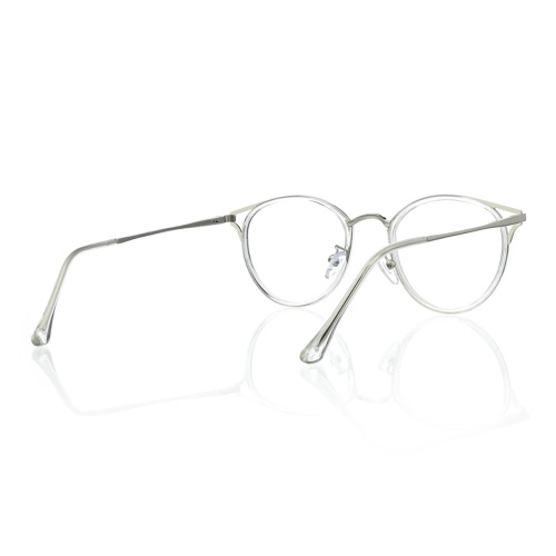 Love the sleek vibe of this black semi-rimless rectangular frame!