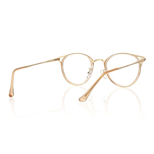 Love the sleek vibe of this black semi-rimless rectangular frame!