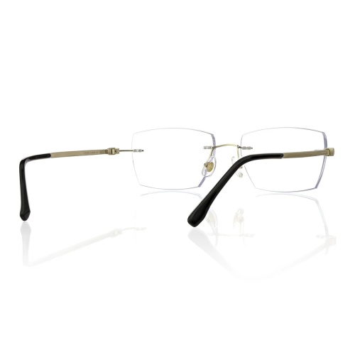 Wow, this golden eyeglass frame is an absolute stunner!