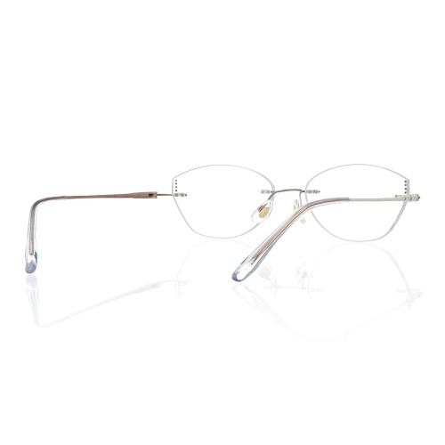 Check out this dazzling gold eyeglass frame!