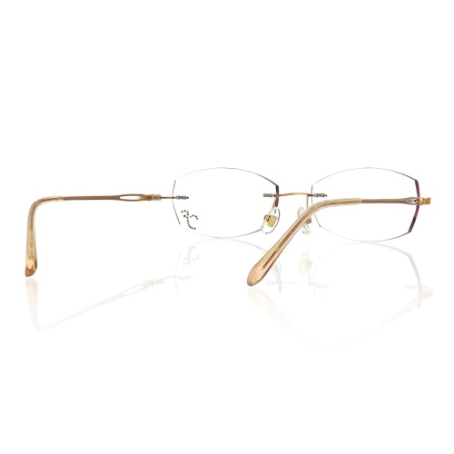 Look at this stunning gold eyeglass frame!
