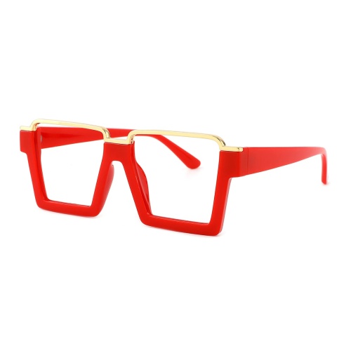Turn heads with these bold red eyeglasses that effortlessly combine style and confidence!
