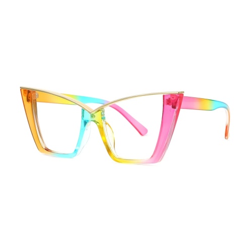 Step up your eyewear game with these chic translucent frames in a soft pink hue that radiates elegance and warmth.